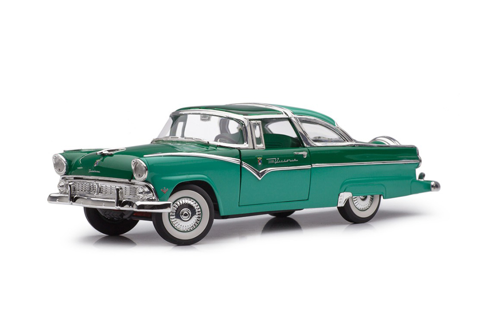 FORD CROWN VICTORIA FAIRLANE 1955 БИРЮЗОВЫЙ С ЗЕЛЕНЫМ