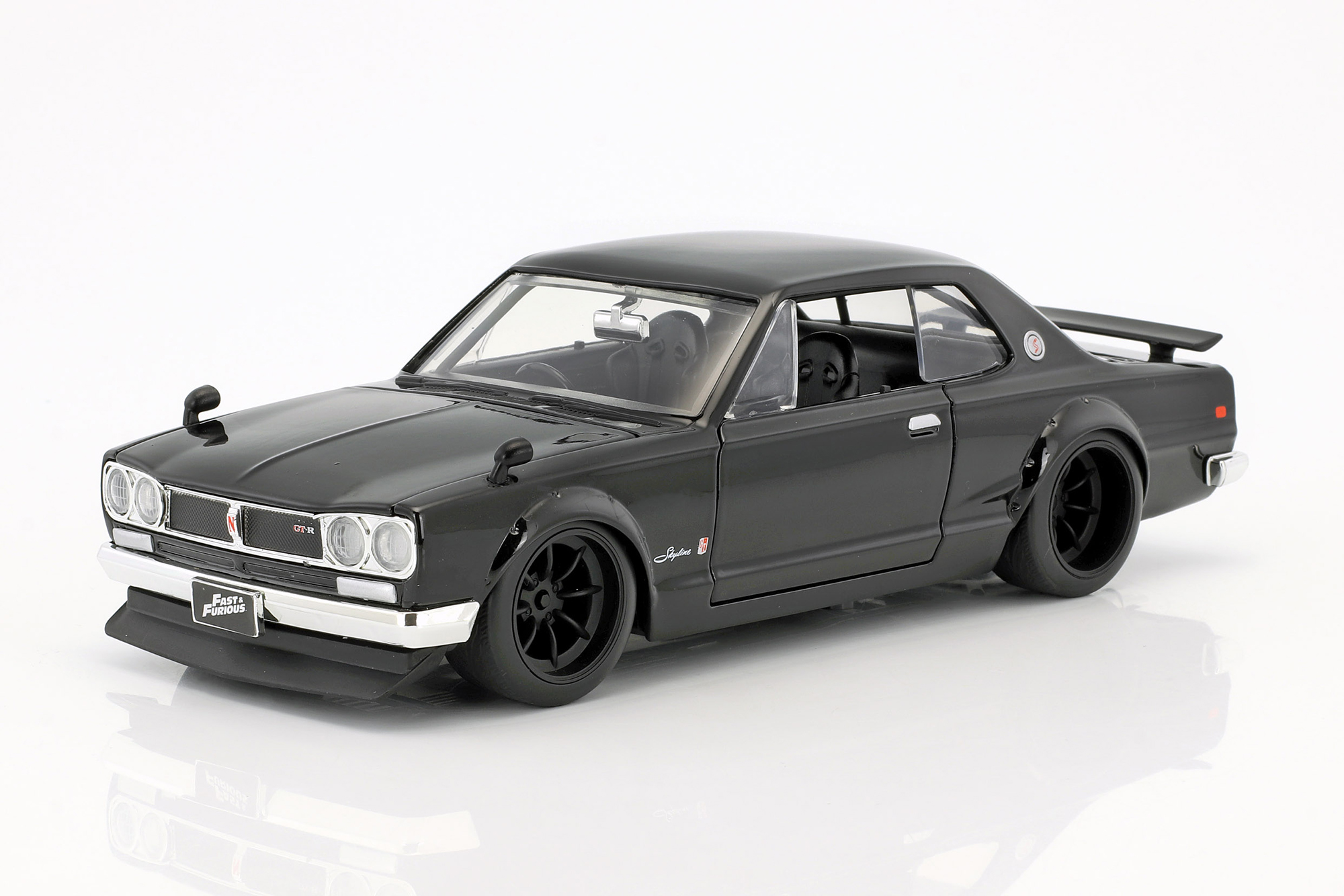 BRIAN'S NISSAN SKYLINE 2000 GTR MOVIE FAST & FURIOUS FIVE (2011) BLACK JADA TOYS / БРИАН НИССАН СКАЙЛАЙН ГТР МОВИЕ ФАСТ ФУРИОУС ФИВЕ ЧЕРНЫЙ ДЖАДА ТОЙС