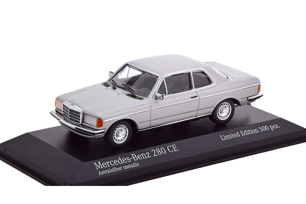 MERCEDES W123 280 CE C123 COUPE 1976 SILVER (LIMITED EDITION 500 PCS) / МЕРСЕДЕС 280 СЕРЕБРИСТЫЙ