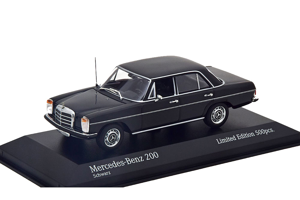 MERCEDES W115 200/8 SALOON 1968 BLACK (LIMITED EDITION 500 PCS) / МЕРСЕДЕС 200 ЧЕРНЫЙ