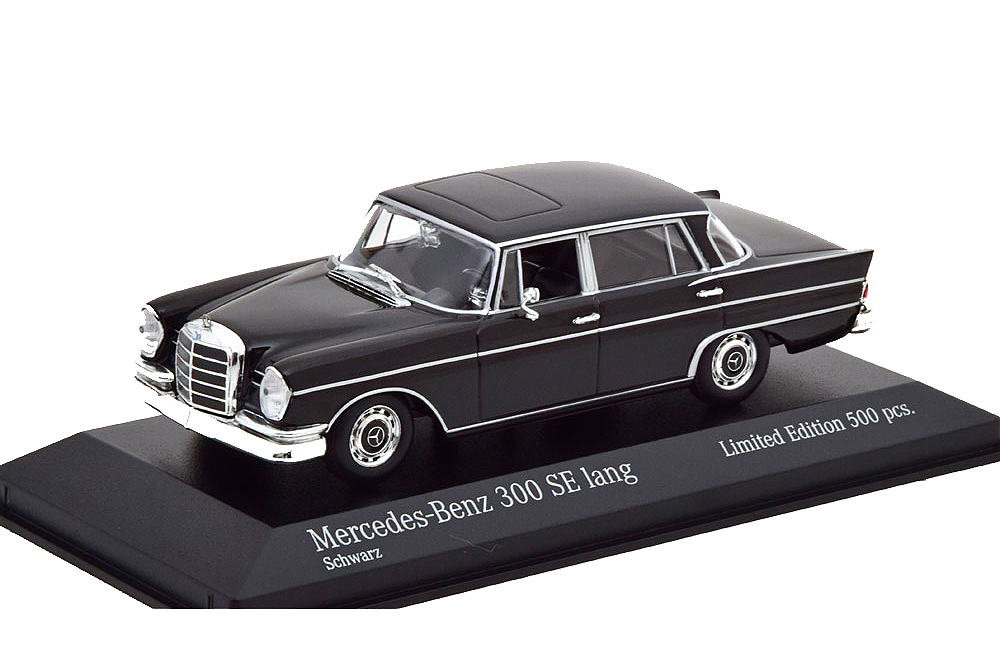 MERCEDES 300 SE LWB 1963 BLACK (LIMITED EDITION 500 PCS) / МЕРСЕДЕС 300 ЧЕРНЫЙ