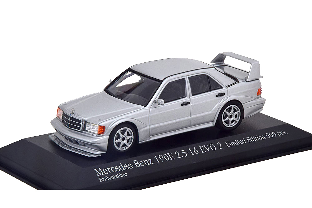 MERCEDES 190E 2.5-16 EVO2 1990 SILVER (LIMITED EDITION 500 PCS) / МЕРСЕДЕС 190 СЕРЕБРИСТЫЙ
