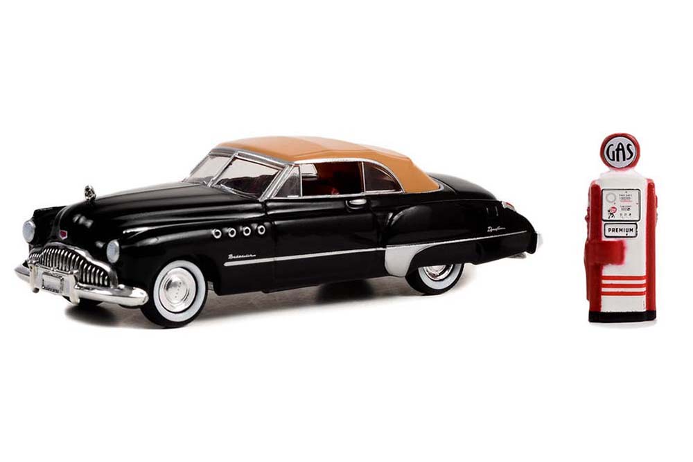 BUICK ROADMASTER CONVERTIBLE (ЗАКРЫТЫЙ) С БЕНЗОКОЛОНКОЙ 1949 (ДЛИНА МОДЕЛИ 6-10 СМ)
