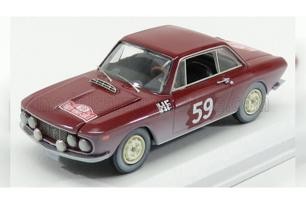 LANCIA FULVIA COUPE 1200HF N59 RALLY MONTECARLO (1966) CELLA - LOMBARDI, RED
