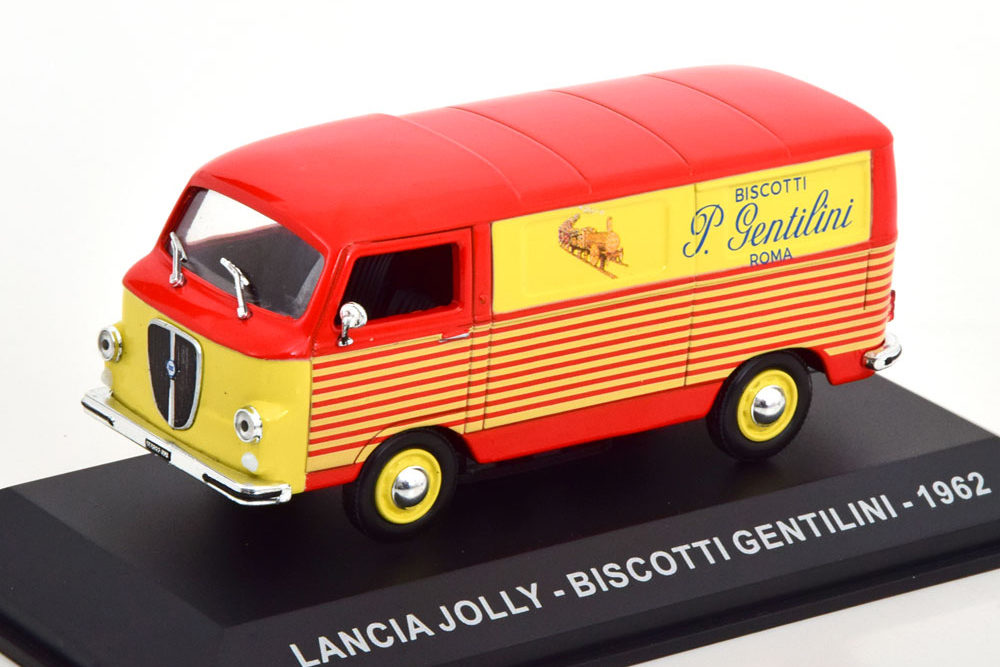 LANCIA JOLLY BISCOTTI GENTILINI 1962 RED YELLOW