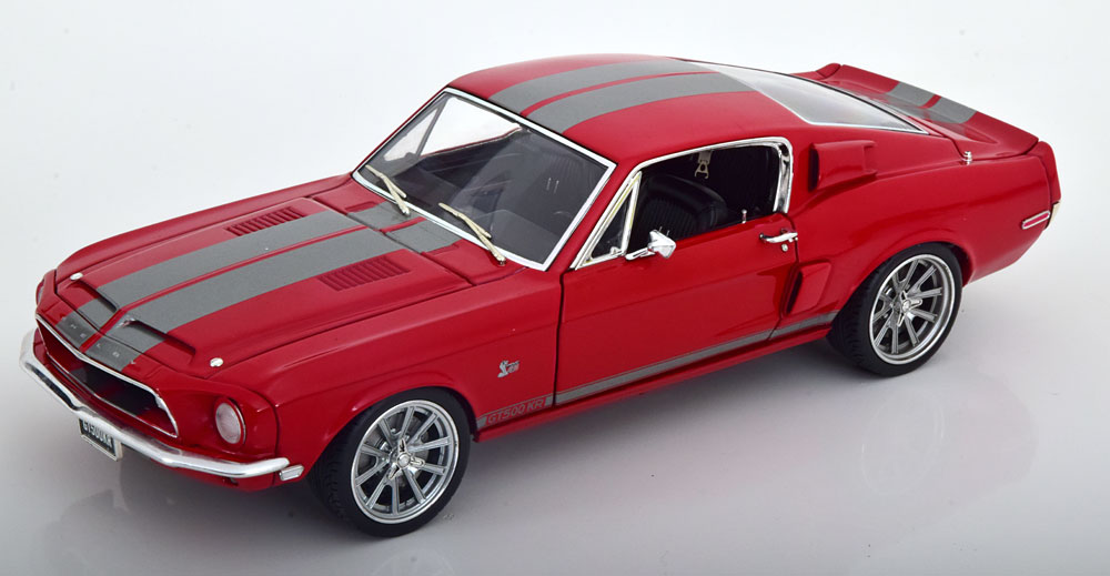 FORD SHELBY MUSTANG GT500 KR NEW SCHOOL 1968 RED GREY