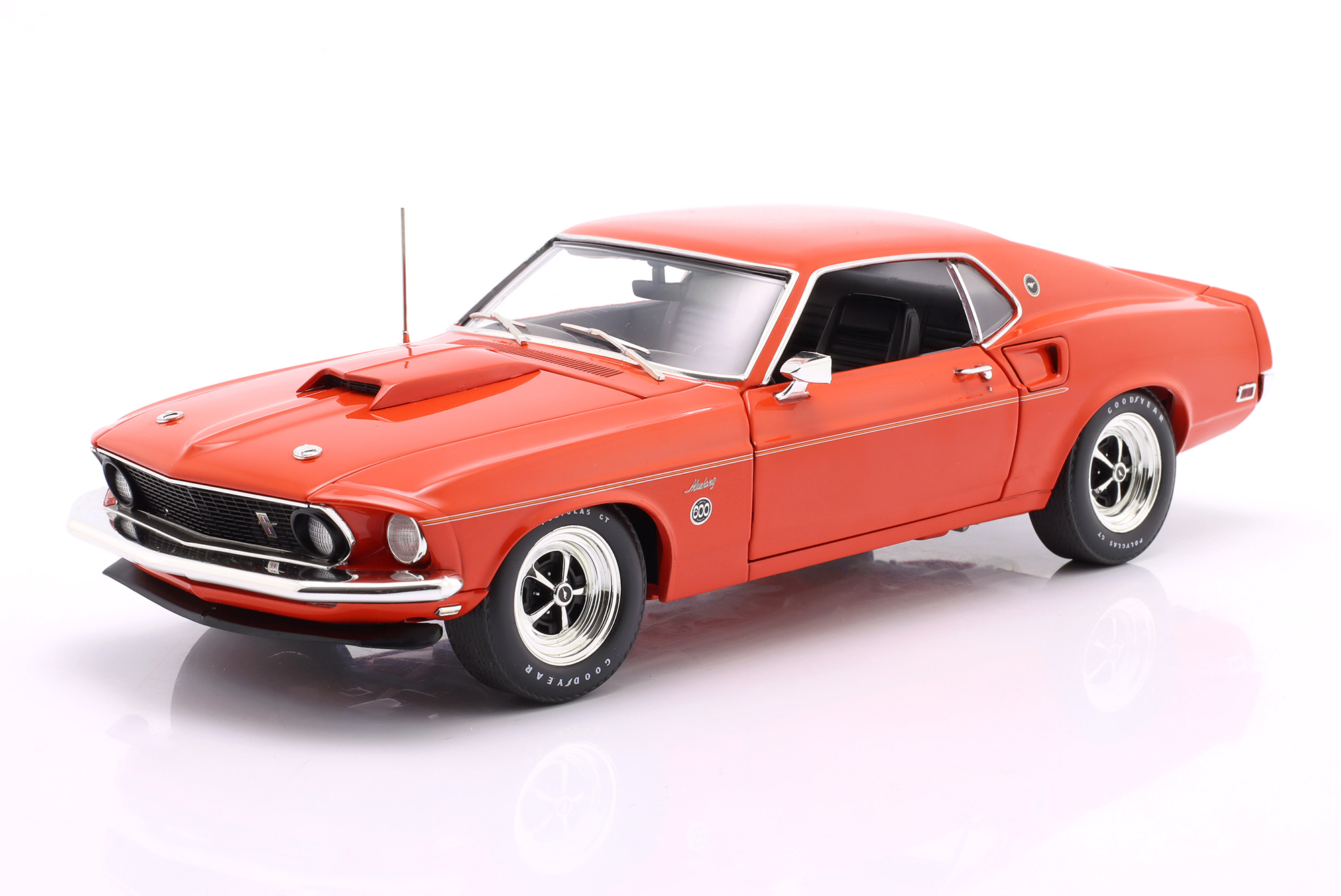 FORD MUSTANG 600 COUPE FLOWER POWER YEAR 1969 RED / ORANGE / ФОРД МУСТАНГ 600 КУПЕ ФЛОВЕР ПОВЕР КРАСНЫЙ ОРАНЖЕВЫЙ
