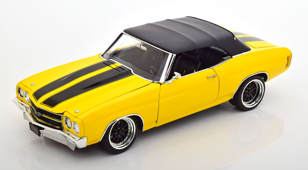 CHEVROLET CHEVELLE SS RESTOMOD CONVERTIBLE 1970 YELLOW BLACK