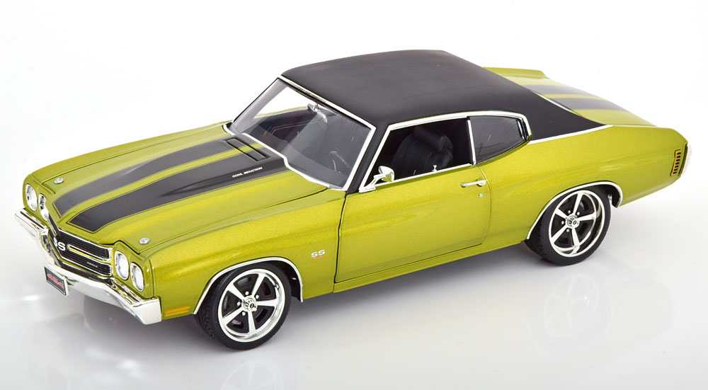 CHEVROLET CHEVELLE SS RESTOMOD 1970 GREEN METALLIC MATT-BLACK