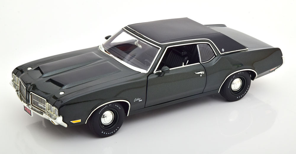 OLDSMOBILE CUTLASS SX ROCKET 455 1971 DARKGREEN-METALLIC BLACK