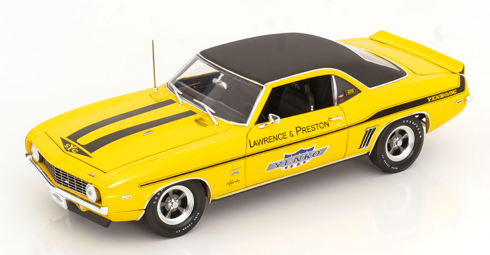 CHEVROLET YENKO CAMARO SC/SS/E LAWRENCE PRESTON 1969 YELLOW MATT-BLACK