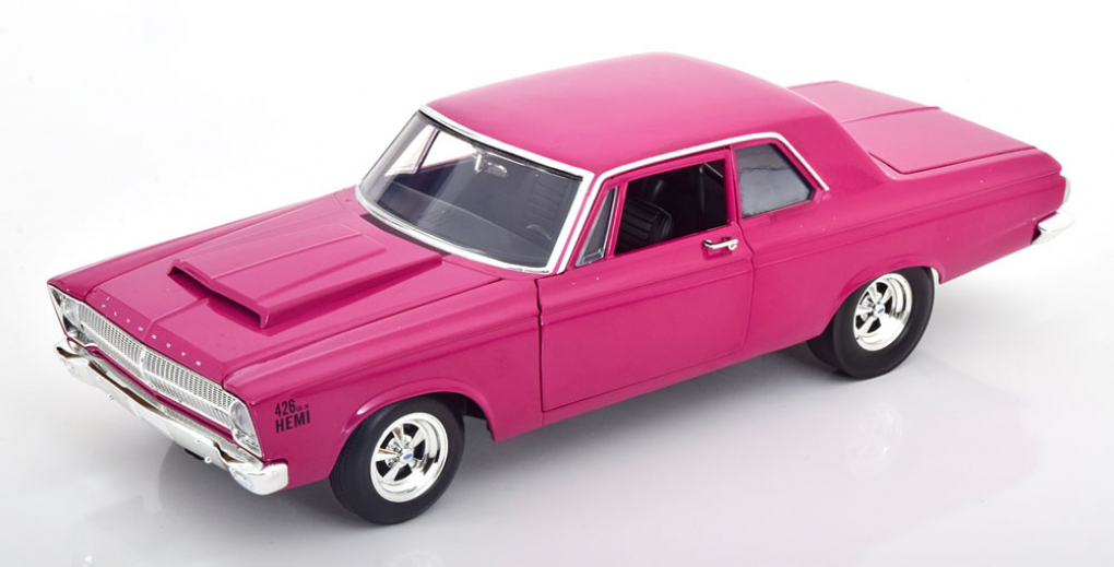 PLYMOUTH BELVEDERE 426 HEMI CUSTOM 1965, DARK PINK