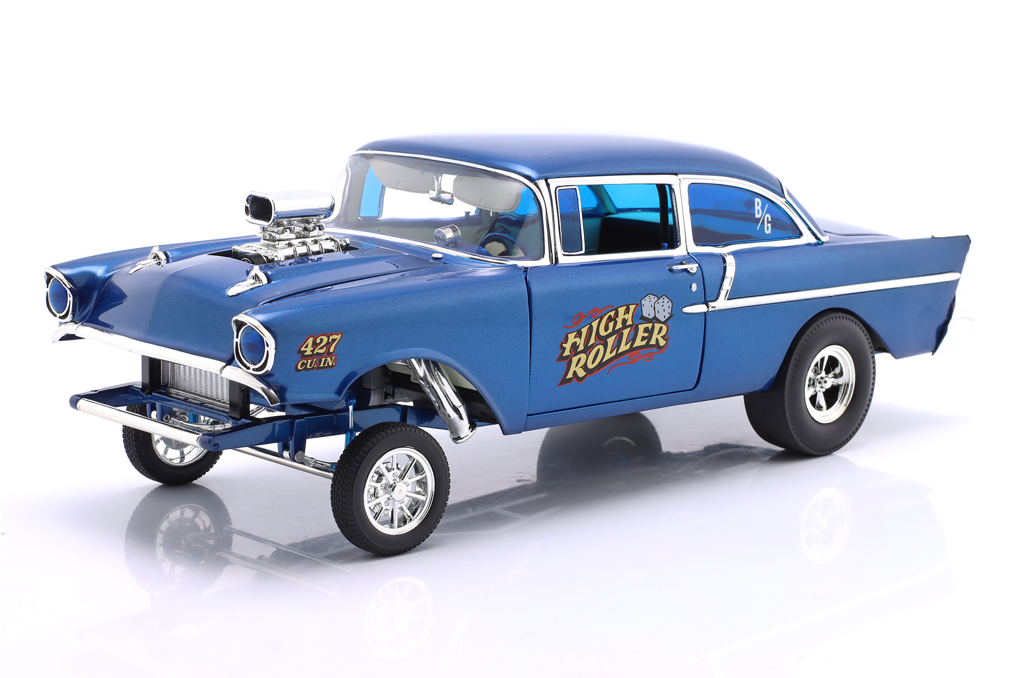 CHEVROLET 150 GASSER HIGH ROLLER YEAR 1957 BLUE / ШЕВРОЛЕ 150 ГАССЕР ХИГХ РОЛЛЕР СИНИЙ