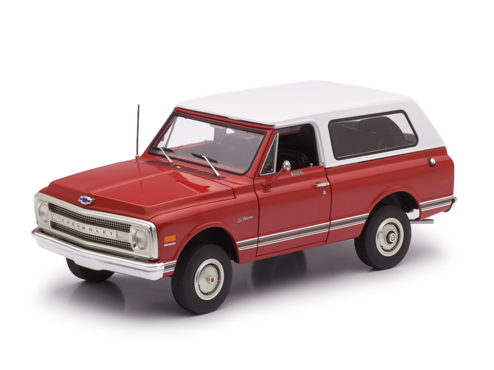 CHEVROLET K5 BLAZER 1969, КРАСНЫЙ С БЕЛЫМ