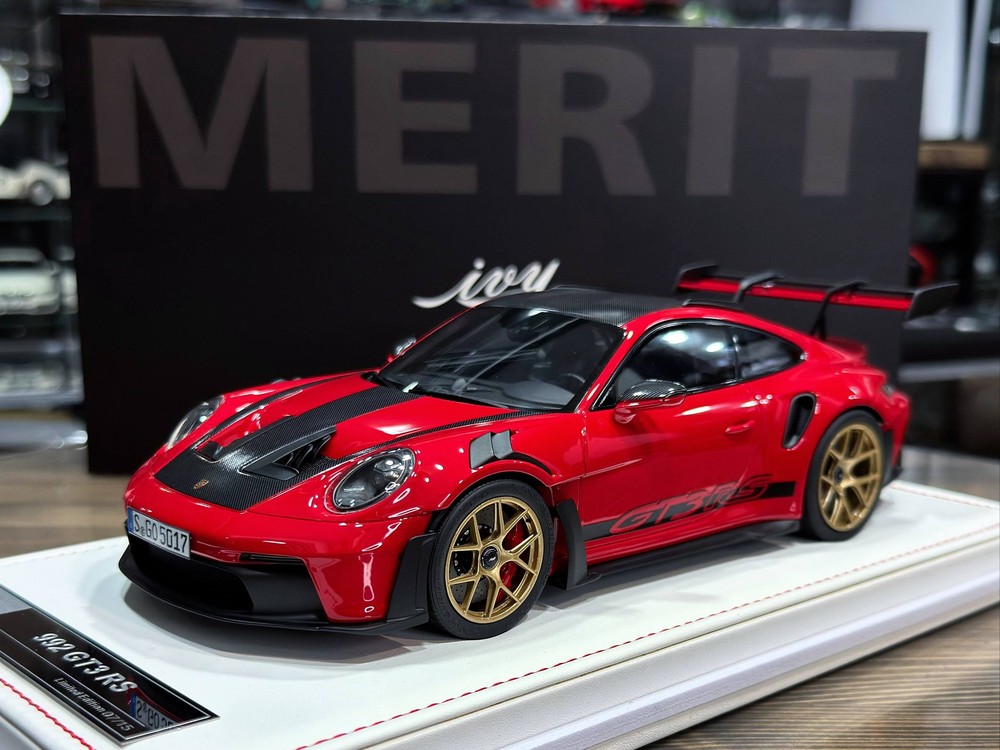PORSCHE 911 (992) GT3 RS GUARDS RED/GOLD / ПОРШЕ 911 992 GT3 RS КРАСНЫЙ/ЗОЛОТОЙ