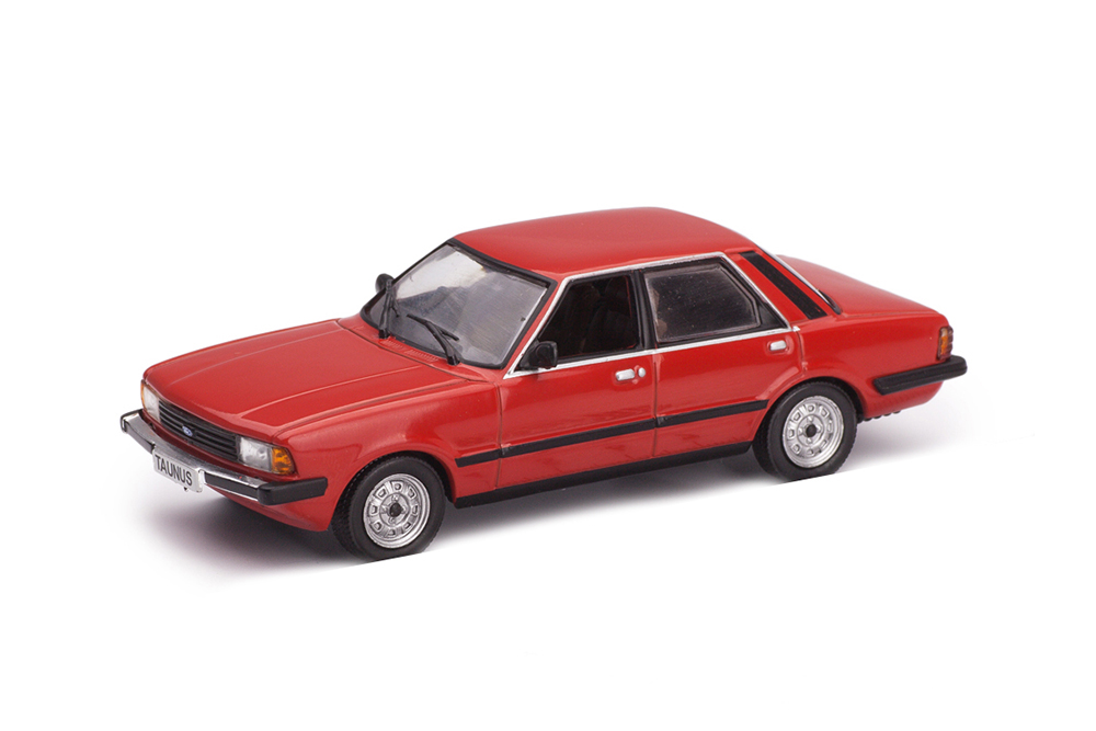 FORD TAUNUS 1980 (РУЛЬ СПРАВА) КРАСНЫЙ С ЧЕРНЫМ