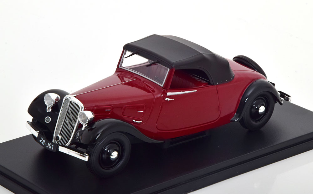 CITROEN TRACTION 7C CONVERTIBLE 1934 DARKRED BLACK