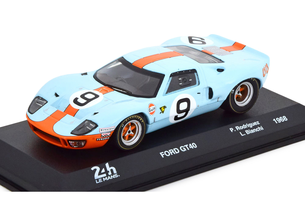 FORD GT40 #9 "GULF" WINNER LE MANS 1968 RODRIGUEZ - BIANCHI