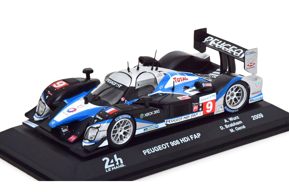 PEUGEOT 908 HDI-FAP #9 "PEUGEOT SPORT TOTAL" LMP1 WINNER LE MANS 2009 GENE-WURZ -BRABHAM