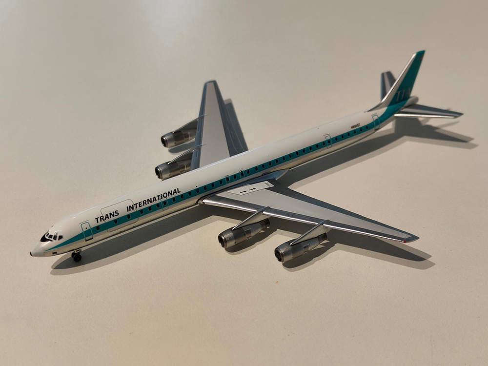 DOUGLAS DC-8-61 TRANS INTERNATIONAL AIRLINES N8960T (ДЛИНА 14,28 см)