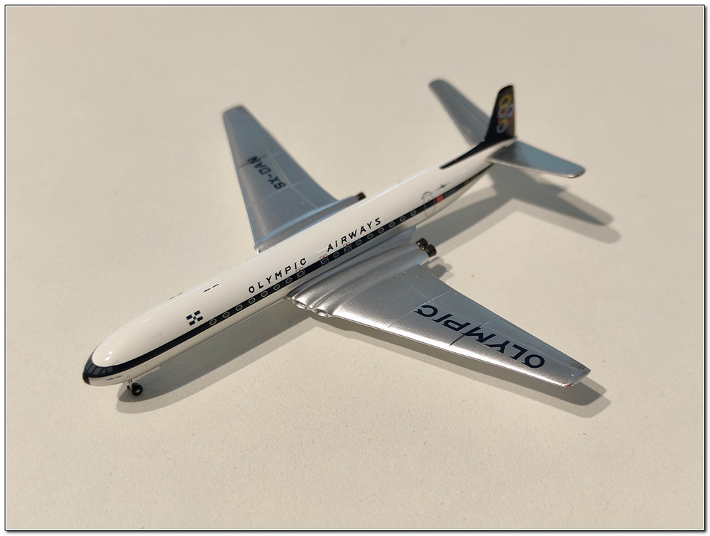 DE HAVILLAND DH-106 COMET 4B OLYMPIC AIRWAYS SX-DAN LIMITED 260 PCS (ДЛИНА 8,49 СМ)