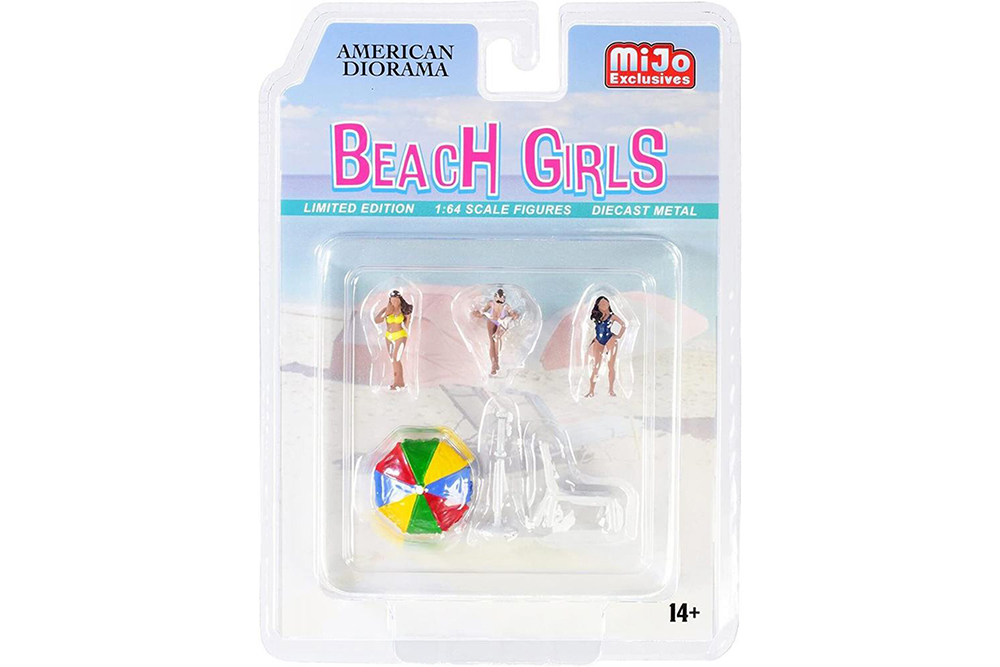 FIGURINE BEACH GIRLS SET / НАБОР ФИГУРОК - ПЛЯЖНЫЕ ДЕВОЧКИ (ДЛИНА МОДЕЛИ 6-10 СМ)