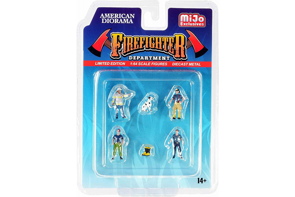 FIGURINE FIREFIGHTER 2 / НАБОР ФИГУРОК - ПОЖАРНЫЕ (ДЛИНА МОДЕЛИ 6-10 СМ)