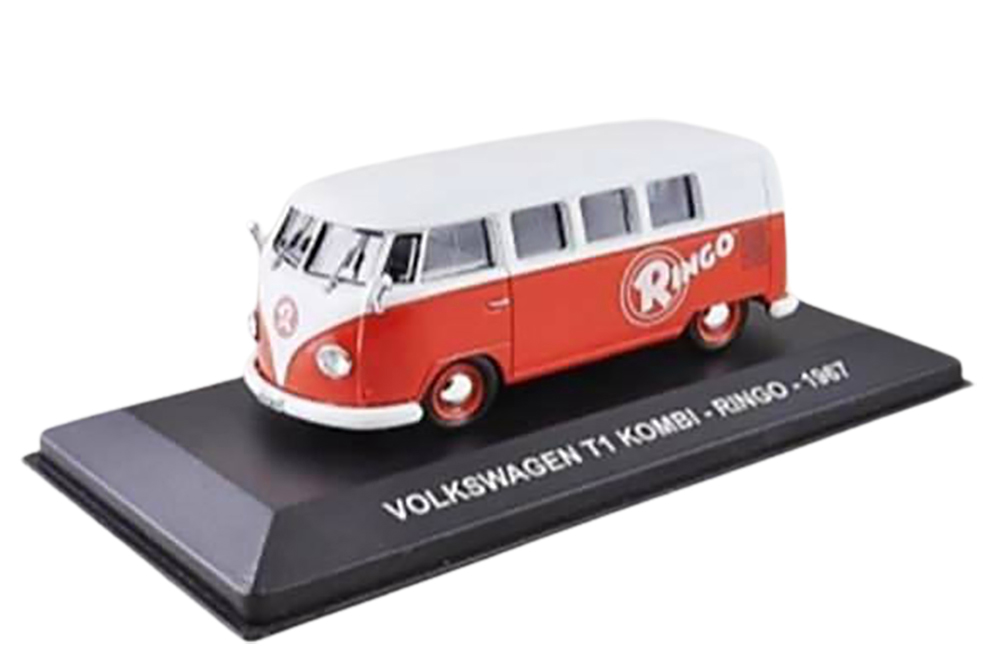 VW VOLKSWAGEN T1 KOMBI RINGO 1967 RED/WHITE