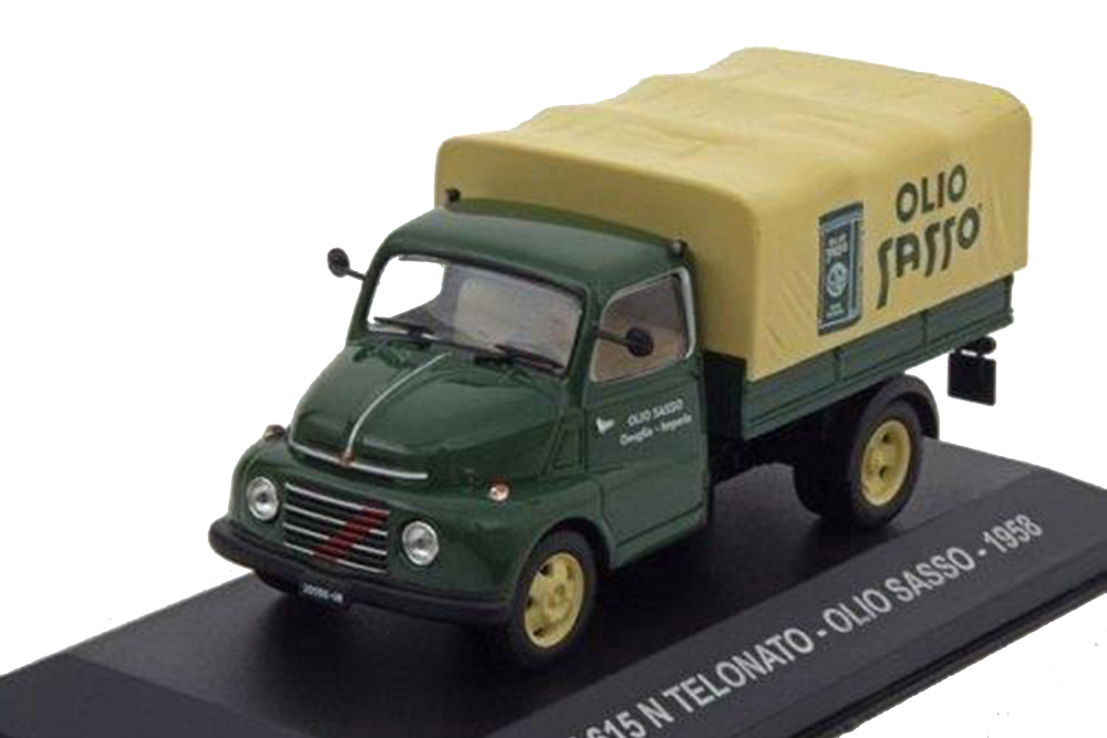 FIAT 615 N TELONATO OLIO SASSO 1958 GREEN/BEIGE