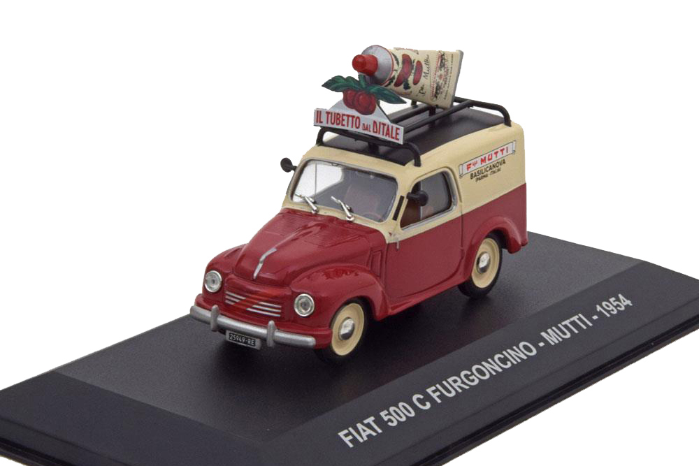 FIAT 500 C FURGONCINO MUTTI 1954 MAROON /BEIGE