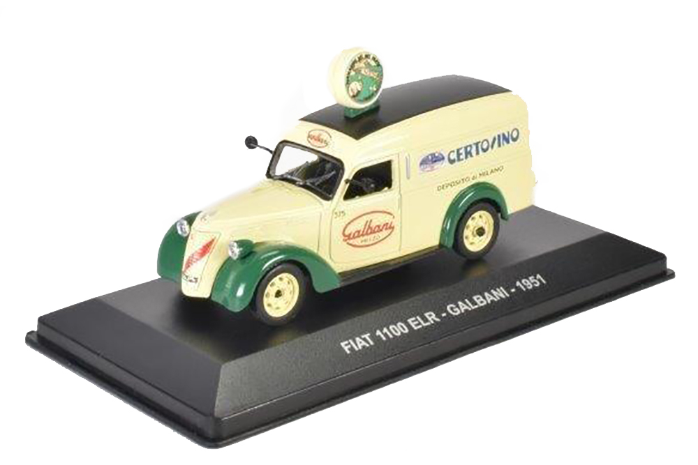 FIAT 1100 ELR GALBANI 1951 BEIGE/GREEN