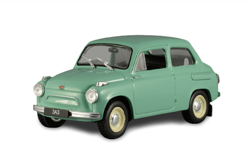 ZAZ 965 (USSR RUSSIAN) 1960 LIGHT GREEN | ЗАЗ-965 ЗАПОРОЖЕЦ АВТОЛЕГЕНДЫ СССР ЛУЧШЕЕ #67