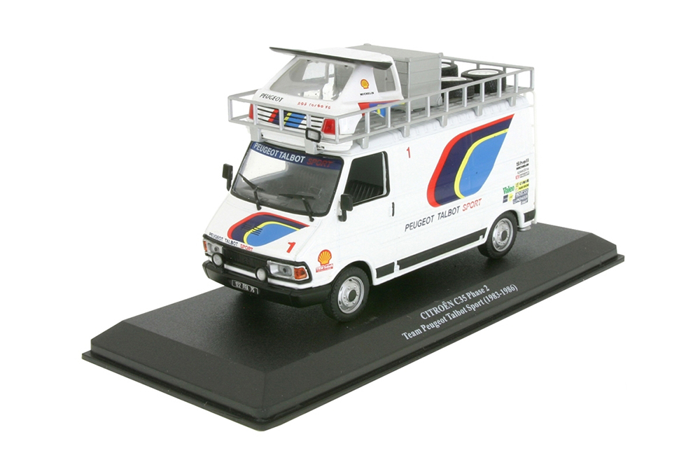 CITROEN C35 SERVICE TRANSPORTER RALLY MONTE CARLO 1986 PEUGEOT TALBOT SPORT SALONEN/KANKKUNEN/SABY