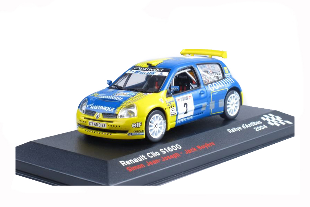 RENAULT CLIO S1600 JEAN JOSEPH SIMON BOYERE JACQUES RALLYE DANTIBES 2004