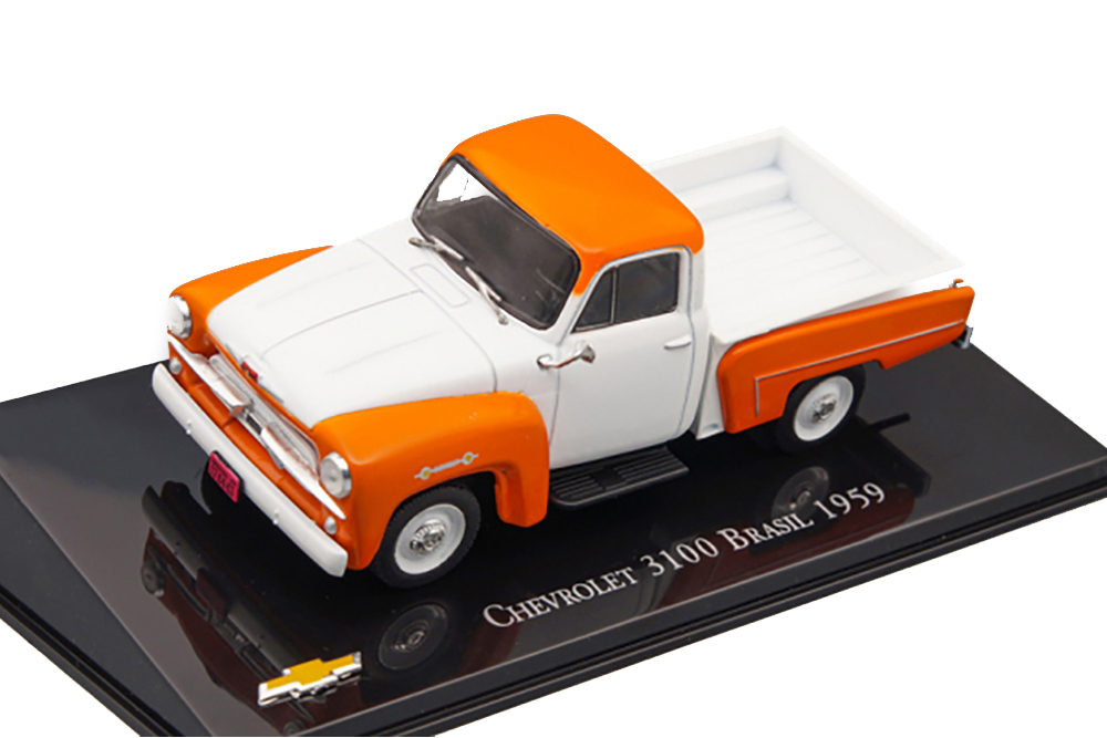 CHEVROLET 3100 BRASIL (1959), WHITE / ORANGE