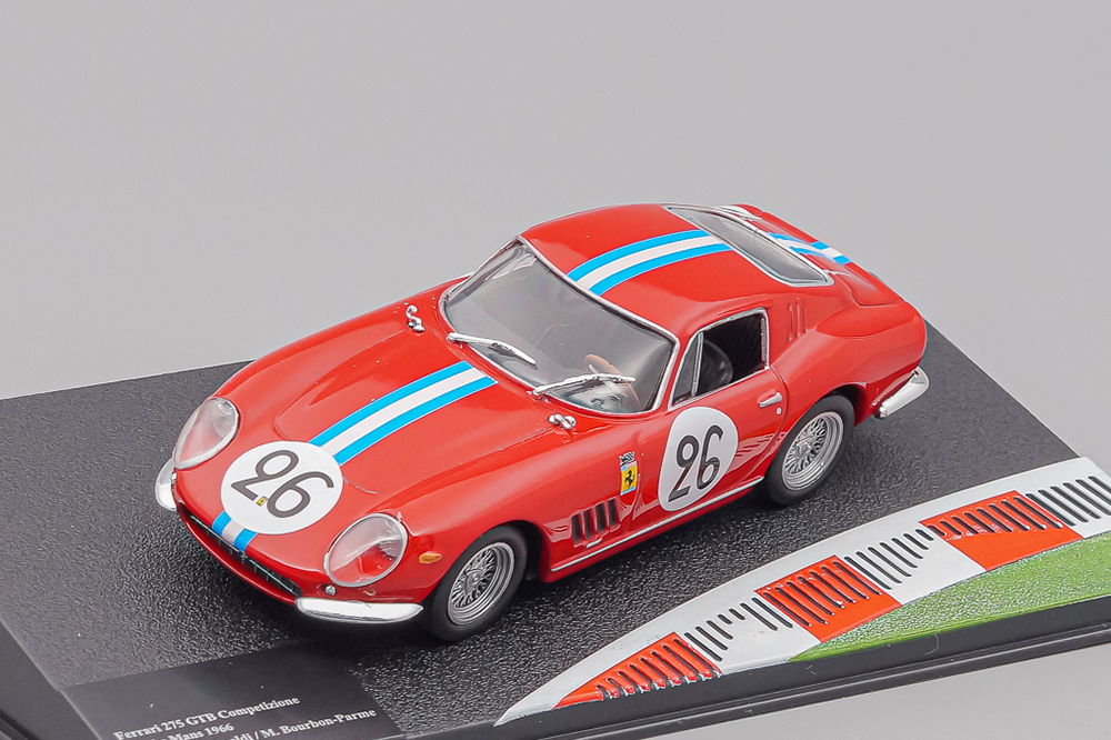 FERRARI 275 GTB COMPETIZIONE 24H LE MANS DRIVERS: G.BISCALDI / M.BOURBONE-PARME #26 1966, RED