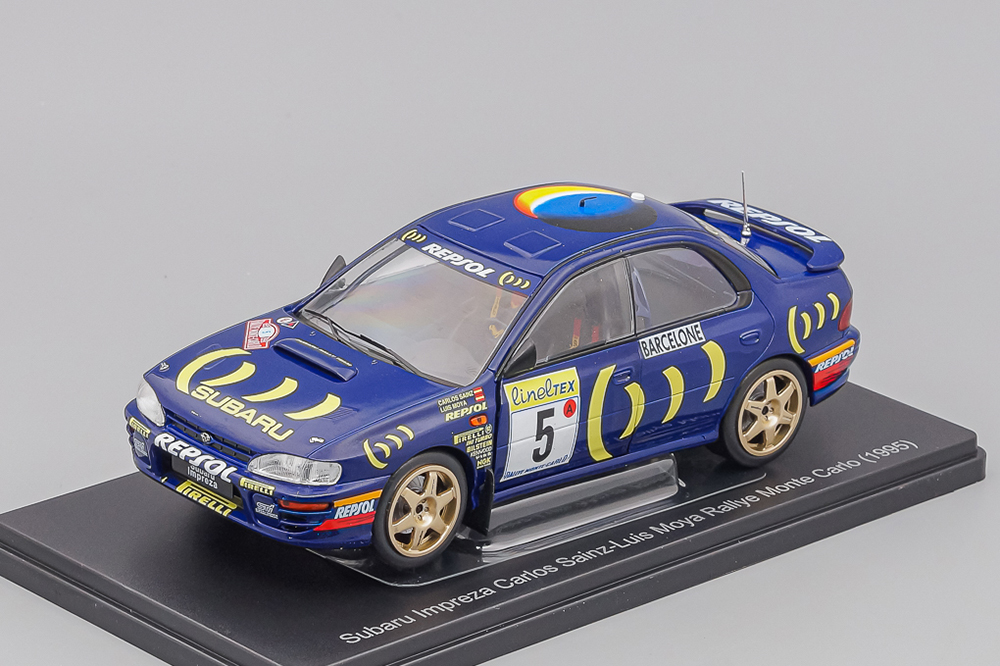 SUBARU IMPREZA, RALLYE MONTE CARLO №5, CARLOS SAINZ - LUIS MOYA 1995, BLUE