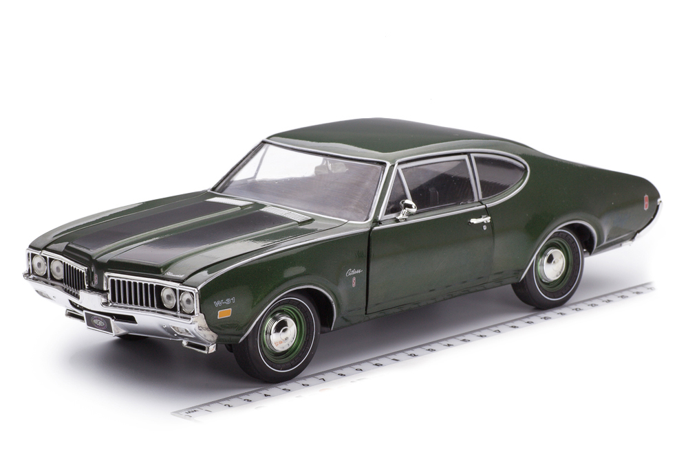 OLDSMOBILE CUTLASS W-31 POST COUPE MCACN 1969 GLADE GREEN (ЗЕЛЕНЫЙ)