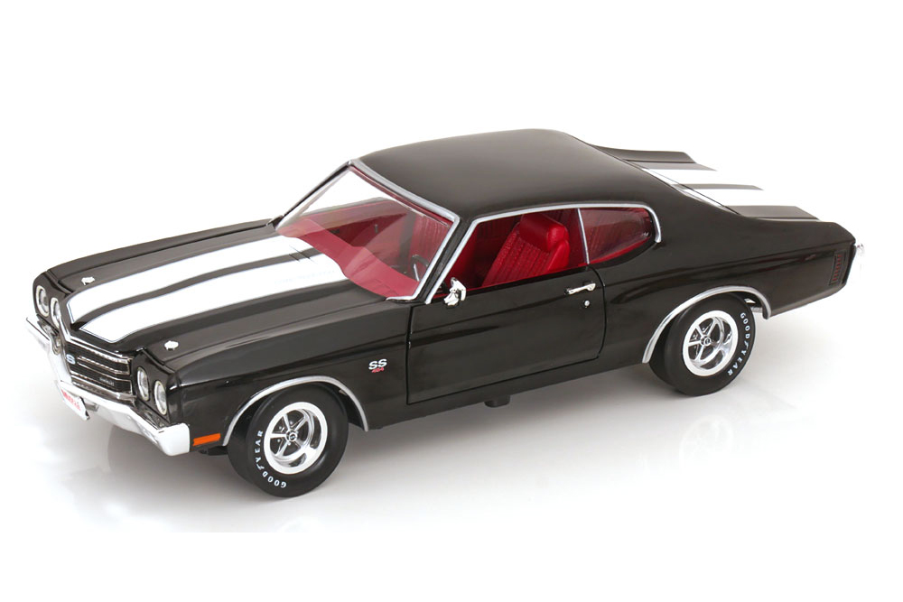 CHEVROLET CHEVELLE SS 1970 BLACK WHITE