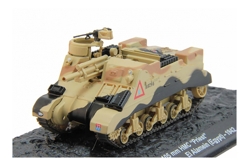 M7 105 MM HMC "PRIEST" 1ST ARMORED DIVISION EL ALAMEIN (EGYPT) - 1942, АВТОМОБИЛЬ НА СЛУЖБЕ СПЕЦВЫПУСК