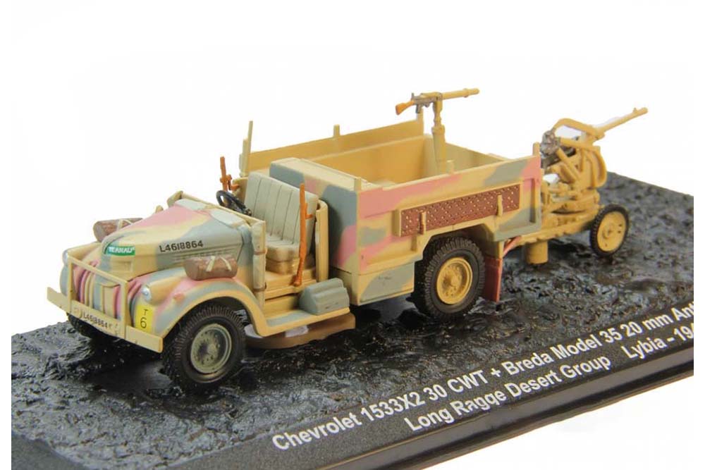 CHEVROLET 1533X2 30 CWY + BREDA MODEL 35 20 MM / ШЕВРОЛЕ ВОЙНА В ЛИВИИ 1942 (АВТОМОБИЛЬ НА СЛУЖБЕ СПЕЦВЫПУСК)