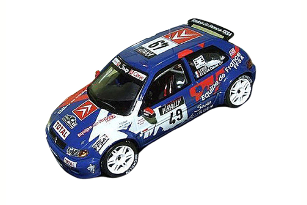 CITROEN SAXO KIT CAR LOEB SEBASTIEN ELENA DANIEL TOUR DE CORSE 1999
