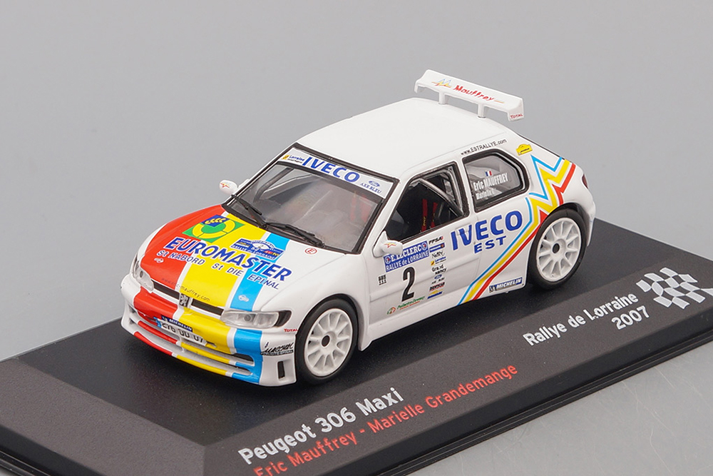 PEUGEOT 306 MAXI #2 MAUFFREY ERIC RALLYE DE LORRAINE 2007, WHITE