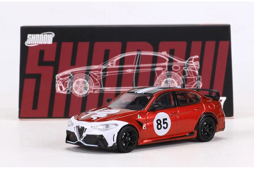 ALFA ROMEO GULIA GTA RED-WHITE / АЛЬФА РОМЕО ДЖУЛИЯ ГТА КРАСНО-БЕЛЫЙ (ДЛИНА 7-10 СМ)