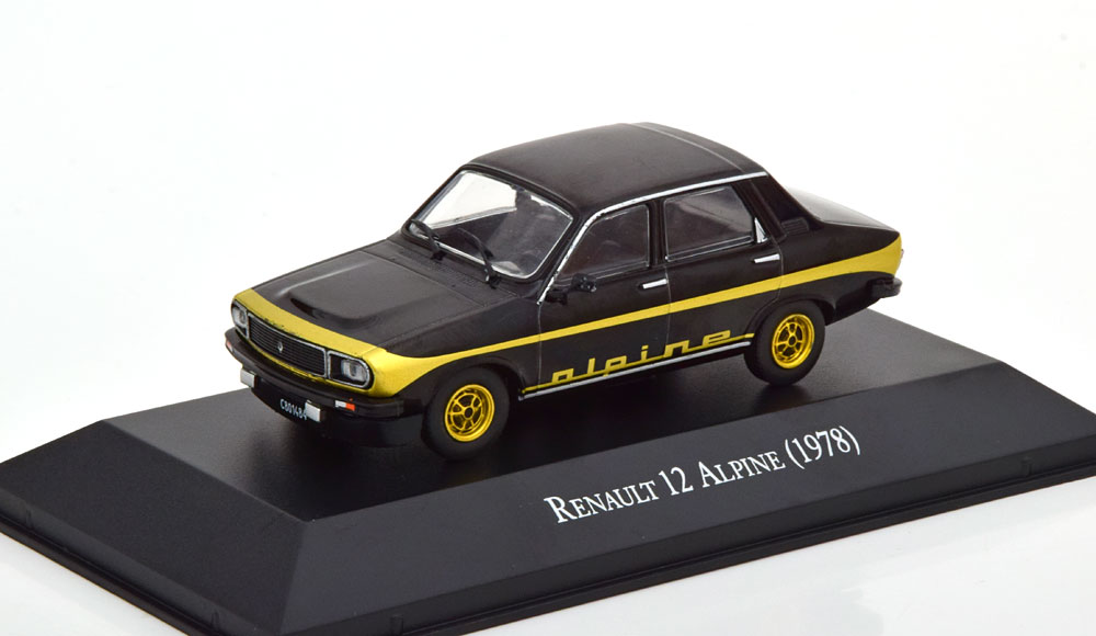 RENAULT 12 ALPINE 1978 BLACK GOLDEN