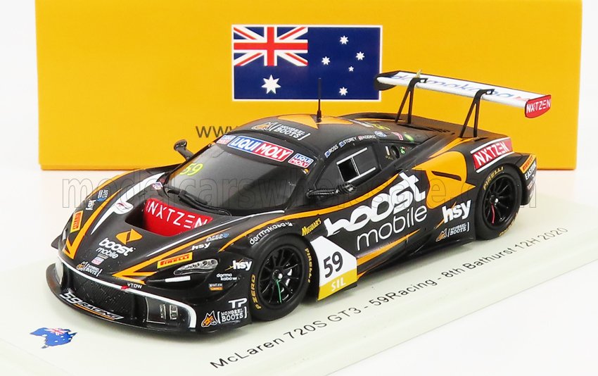 MCLAREN 720S TEAM 59RACING N59 12H BATHURST (2020) D.STOREY - F.ROSS - M.KODRIC, BLACK YELLOW