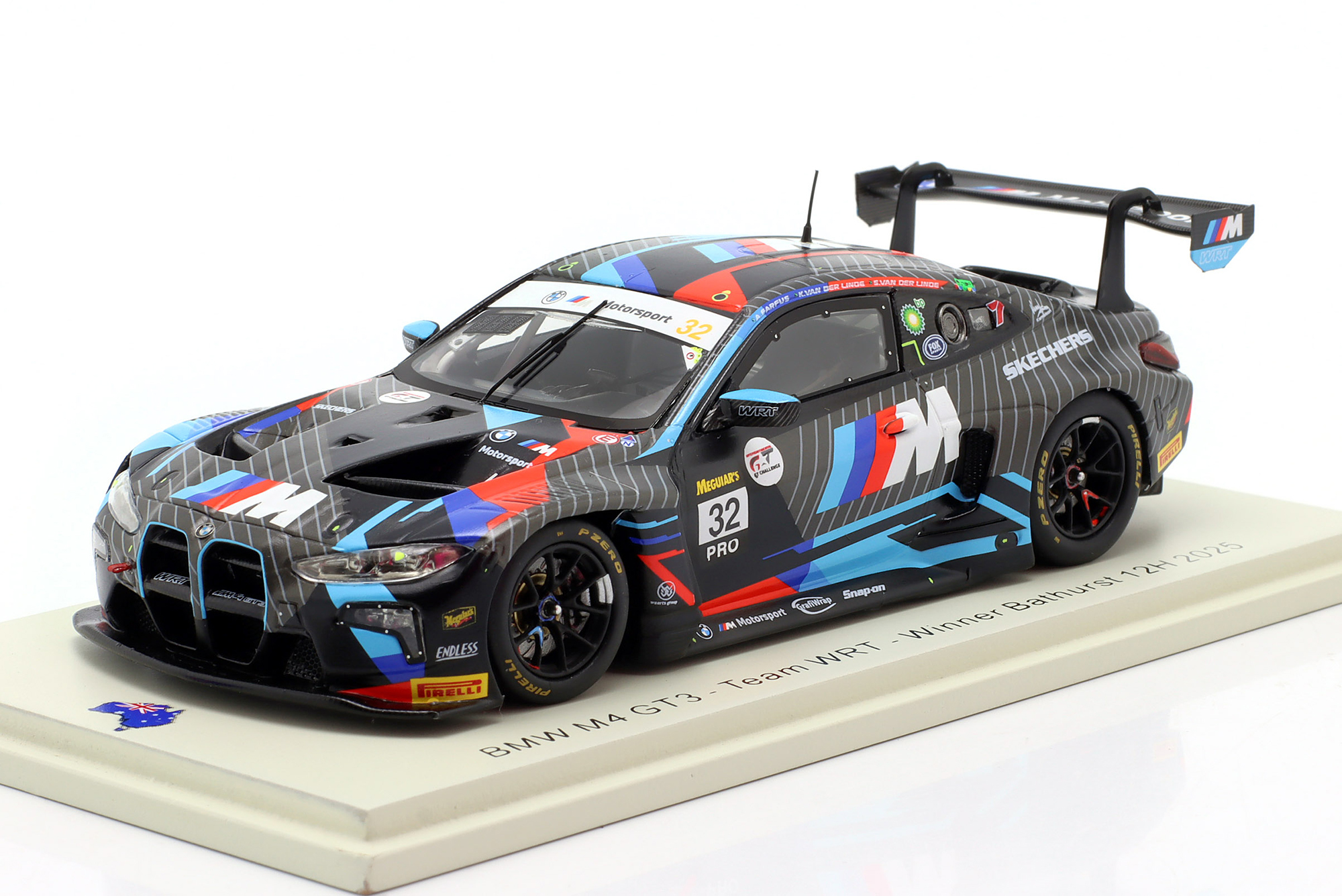 BMW M4 GT3 #32 WINNER 12H BATHURST 2025 TEAM WRT / БМВ M4 ГТ3 ПОБЕДИТЕЛЬ 12 ЧАСОВ БАТЕРСТ КОМАНДА ВРТ