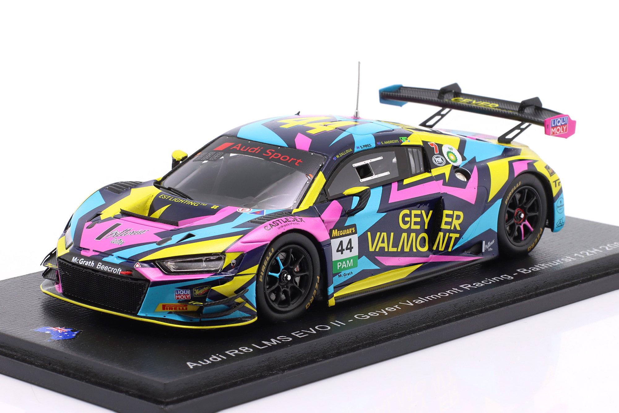 AUDI R8 LMS EVO II #44 12H BATHURST 2025 GEYER VALMONT RACING / АУДИ R8 ЛМС ЭВО 2 12 ЧАСОВ БАТЕРСТ ГЕЙЕР ВАЛМОНТ