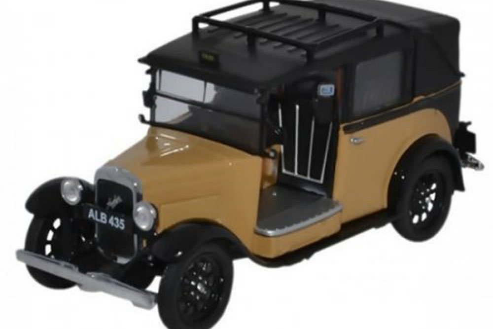 AUSTIN LOW LOADER TAXI (С ЗАКРЫТЫМ ТЕНТОМ) 1934 FAWN ЖЕЛТЫЙ/ЧЕРНЫЙ