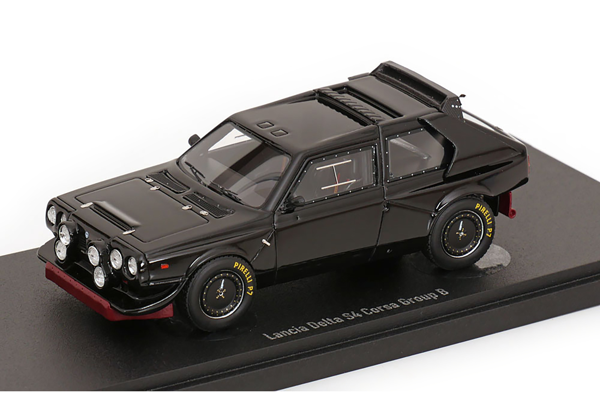 LANCIA DELTA S4 CORSA GROUP B PLAIN BODY VERSION 1985 BLACK / ЛЯНЧА ДЕЛЬТА S4 CORSA ГРУППА B ВЕРСИЯ БЕЗ ГОНОЧНОЙ ЛИВРЕИ 1985 ЧЕРНЫЙ